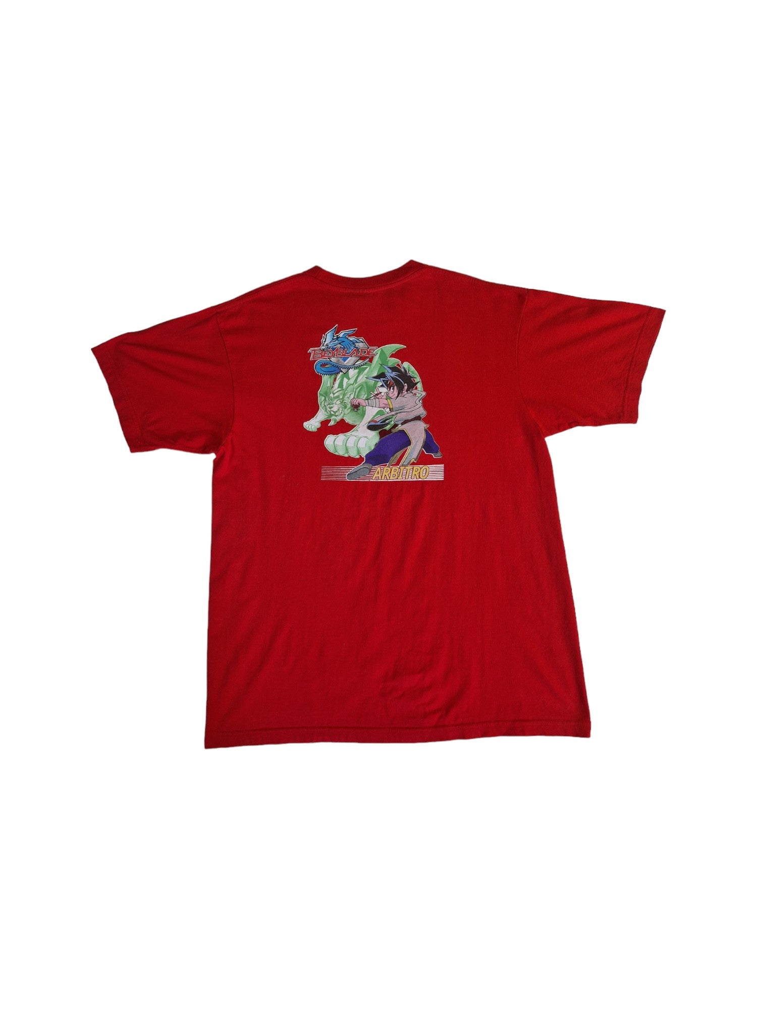 Beyblade Shirt 2001 Arbitro Battle Association Rot XL