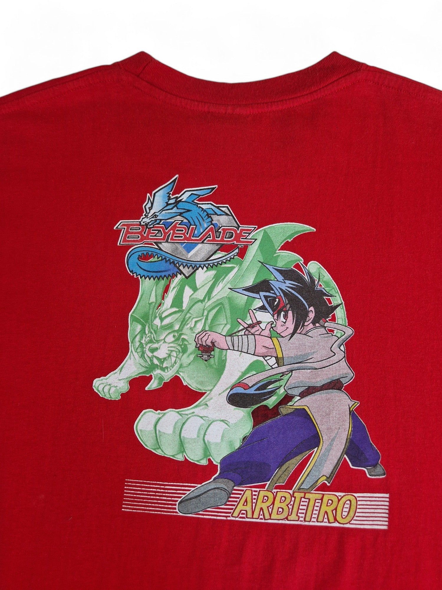 Beyblade Shirt 2001 Arbitro Battle Association Rot XL