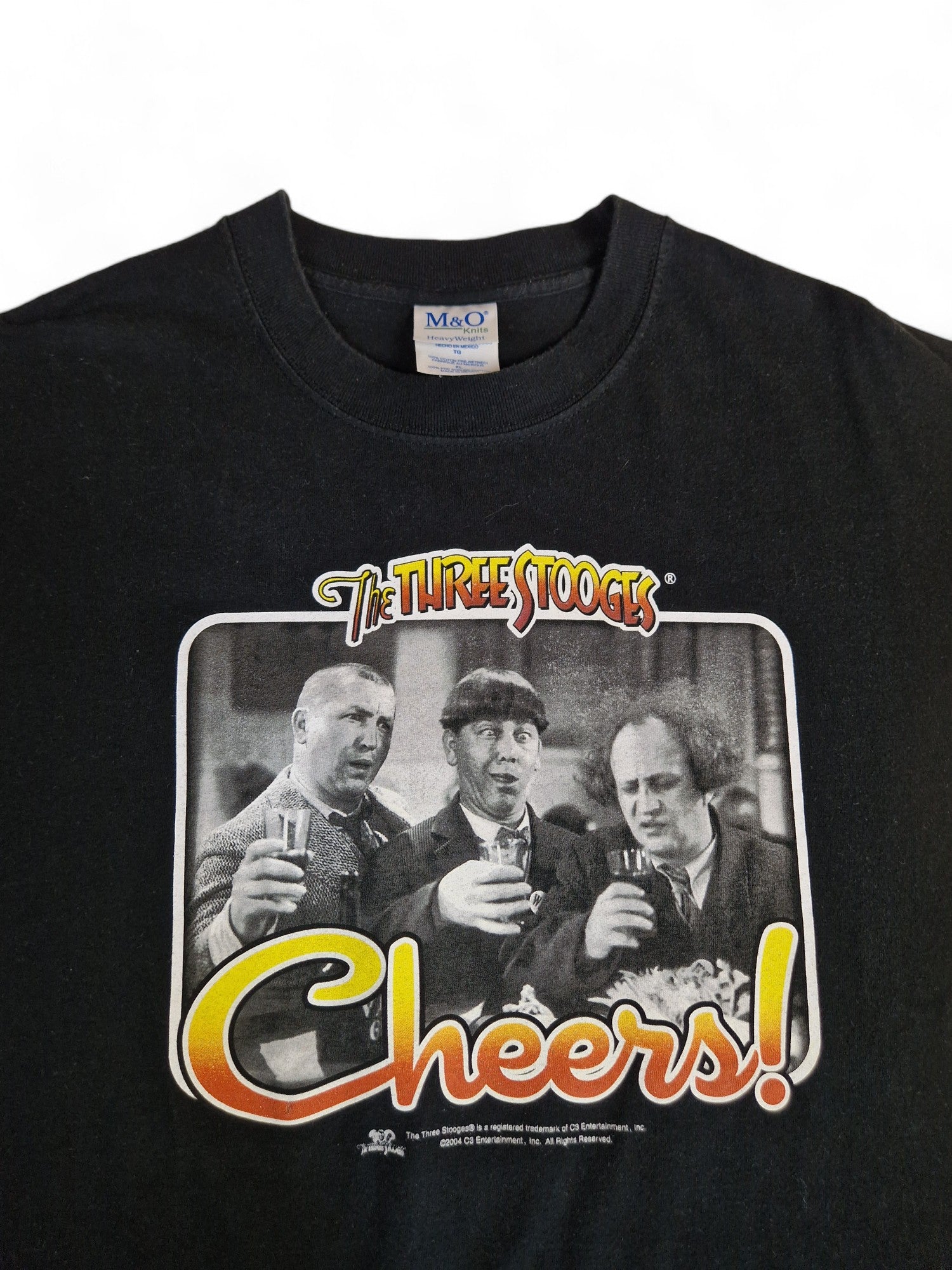 M&O Knits Shirt 2004 The Three Stooges Movie Schwarz XL - RareRags
