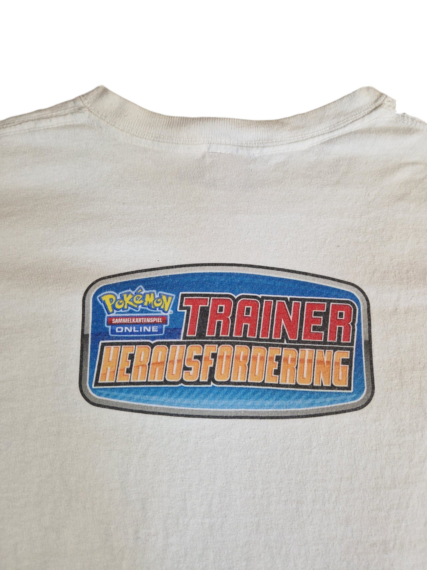 Gildan Shirt Pokemon Trainer Herausforderung Weiß (Youth L) XS-S - RareRags