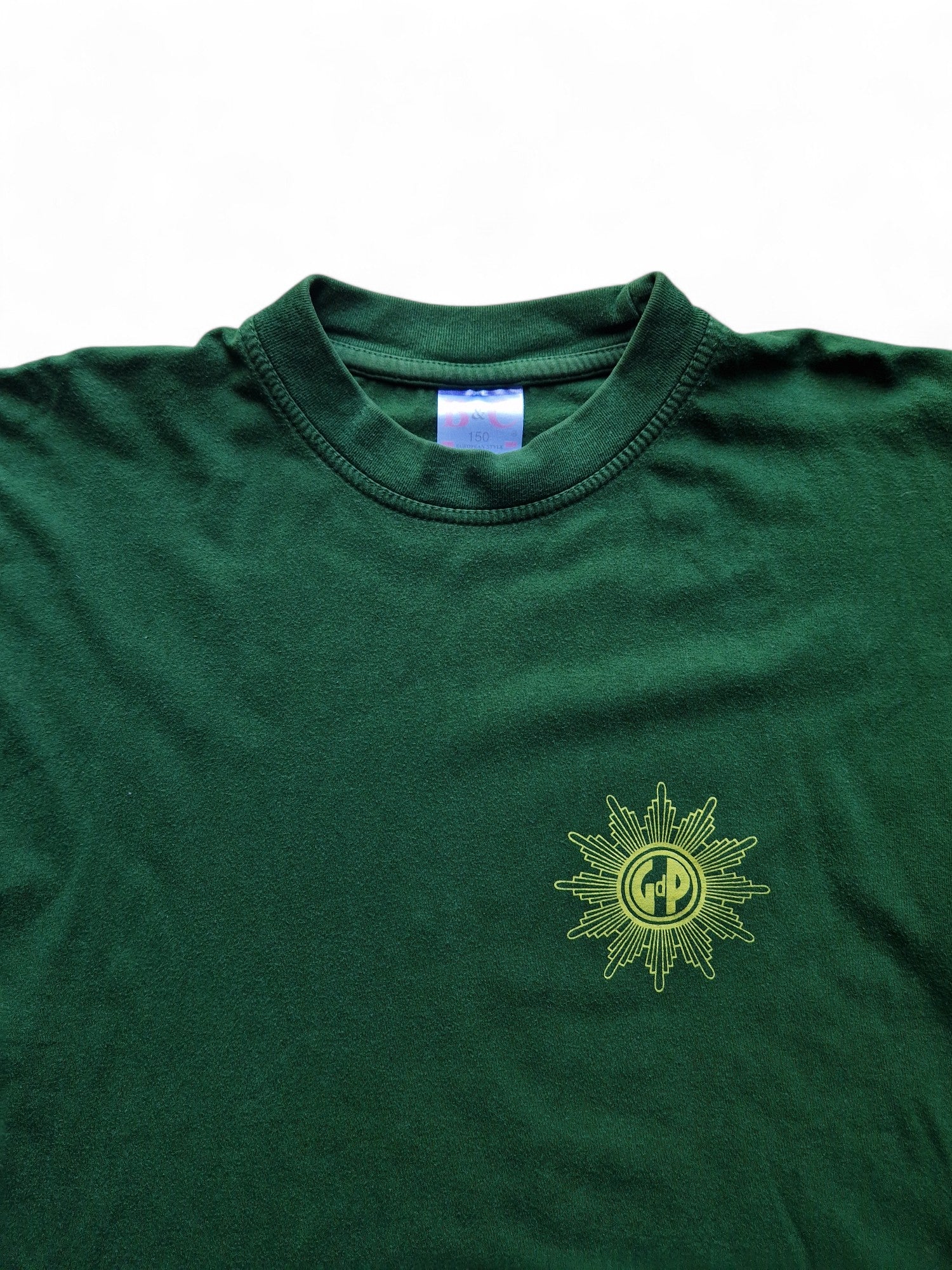 Vintage B&C Shirt 90s Gewerkschaft der Polizei (GdP) Grün XL - RareRags
