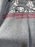 Vintage Hanes Shirt 80s "California Driving School Single Stitch Made In USA Dunkelgrau L