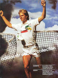 Vintage Adidas Polo 1988 Stefan Edberg Made In Portugal Weiß D54 XL