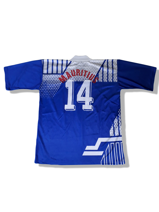 Vintage Mauritius Trikot #4 Blau XL