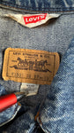 Vintage Levis Trucker Jeansweste (70)501 1981 Orange Tab Made In France Blau (36) S-M