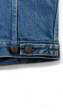 Vintage Levis Trucker Jeansweste (70)501 1981 Orange Tab Made In France Blau (36) S-M