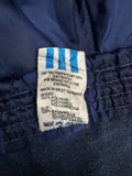 Vintage Adidas Shorts 80s Glanz Sprinter Made In West-Germany Gestreift Dunkelblau (6) L-XL