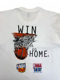 Vintage Fruit Of The Loom Shirt 1998 NBA Playoffs "win or go home" Single Stitch Made In USA Weiß XL