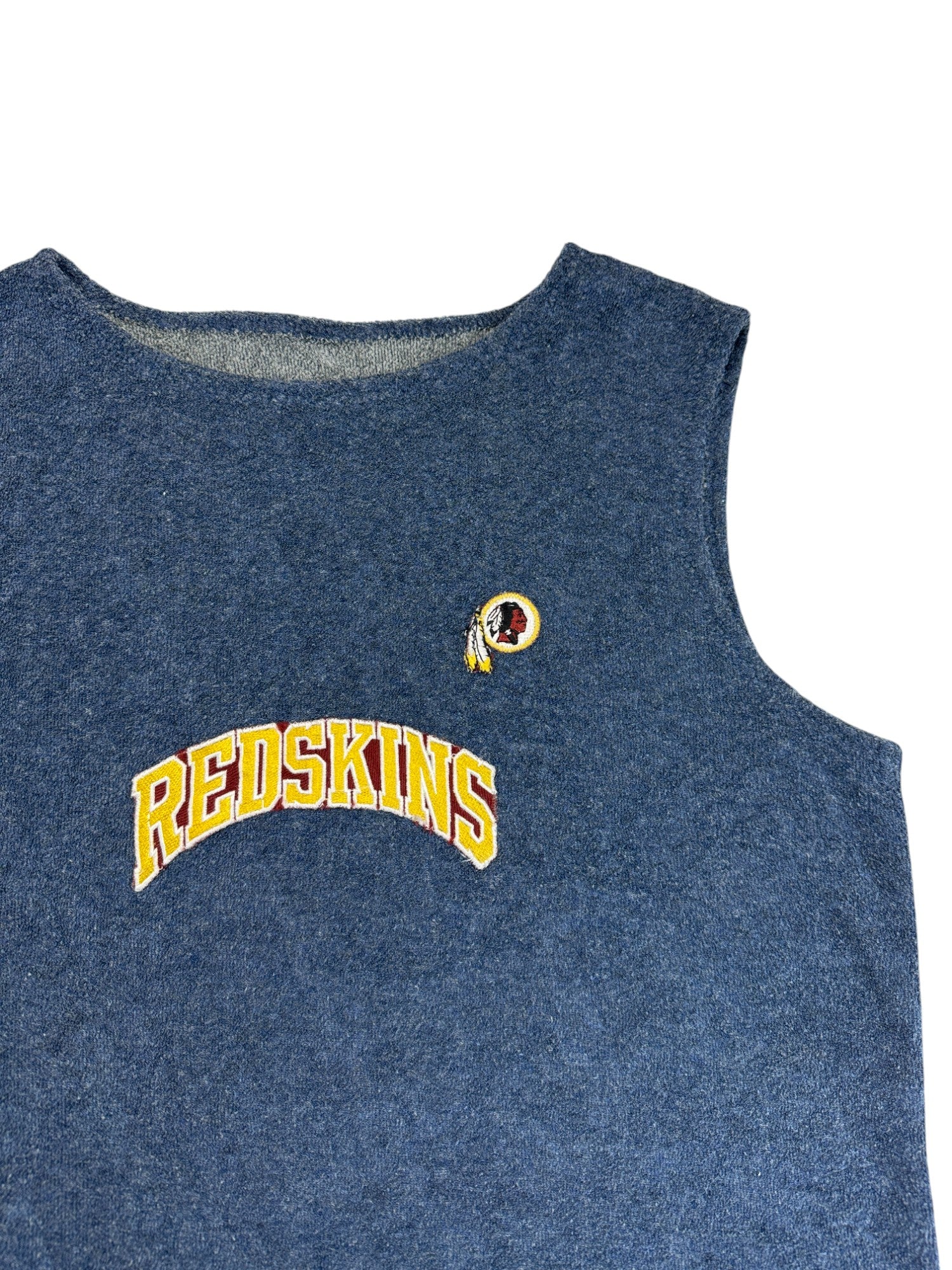 Vintage NFL Tanktop 80s Redskins Frottee Dunkelblau M-L