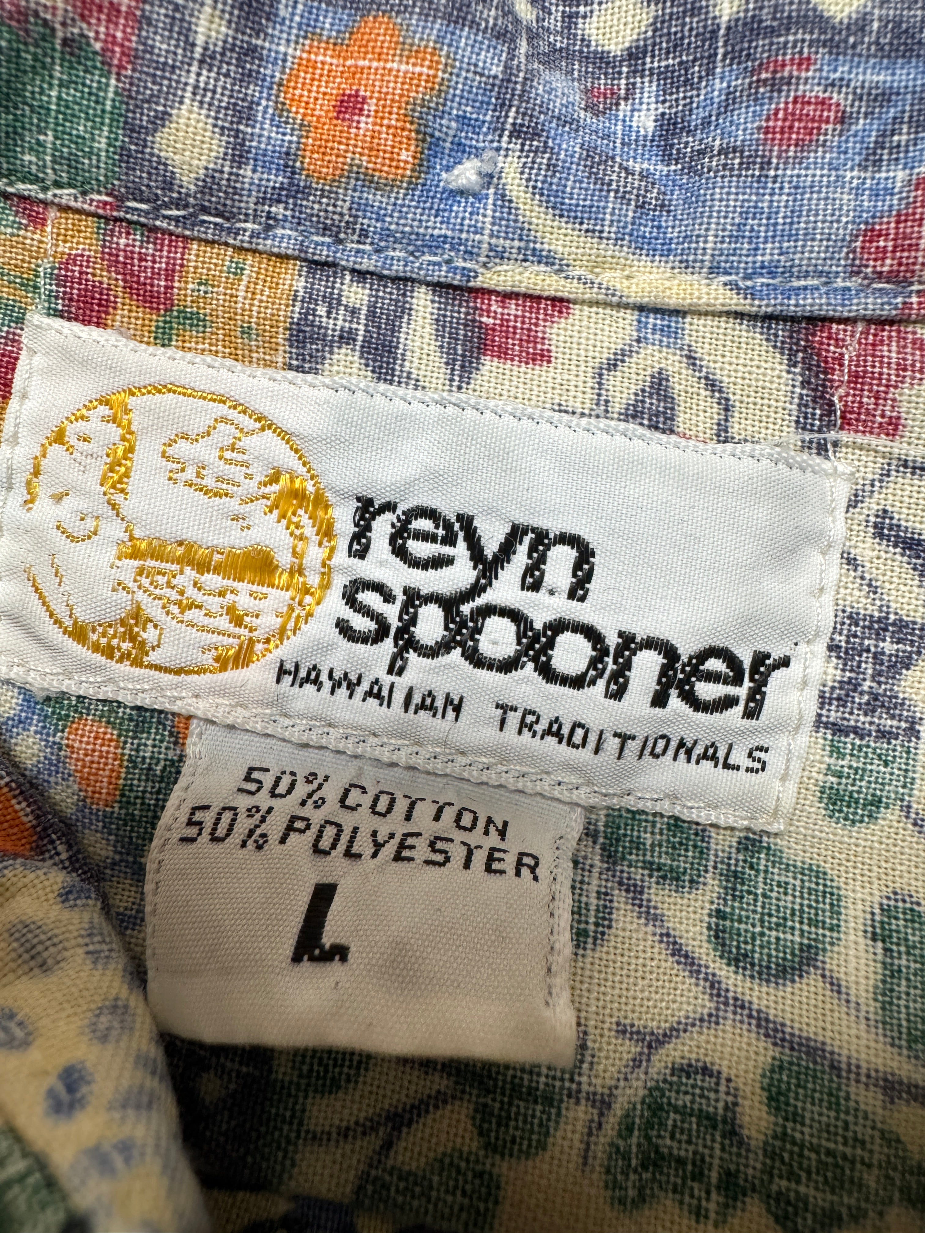 80s Reyn Spooner Hemd Patchwork Print Bunt L