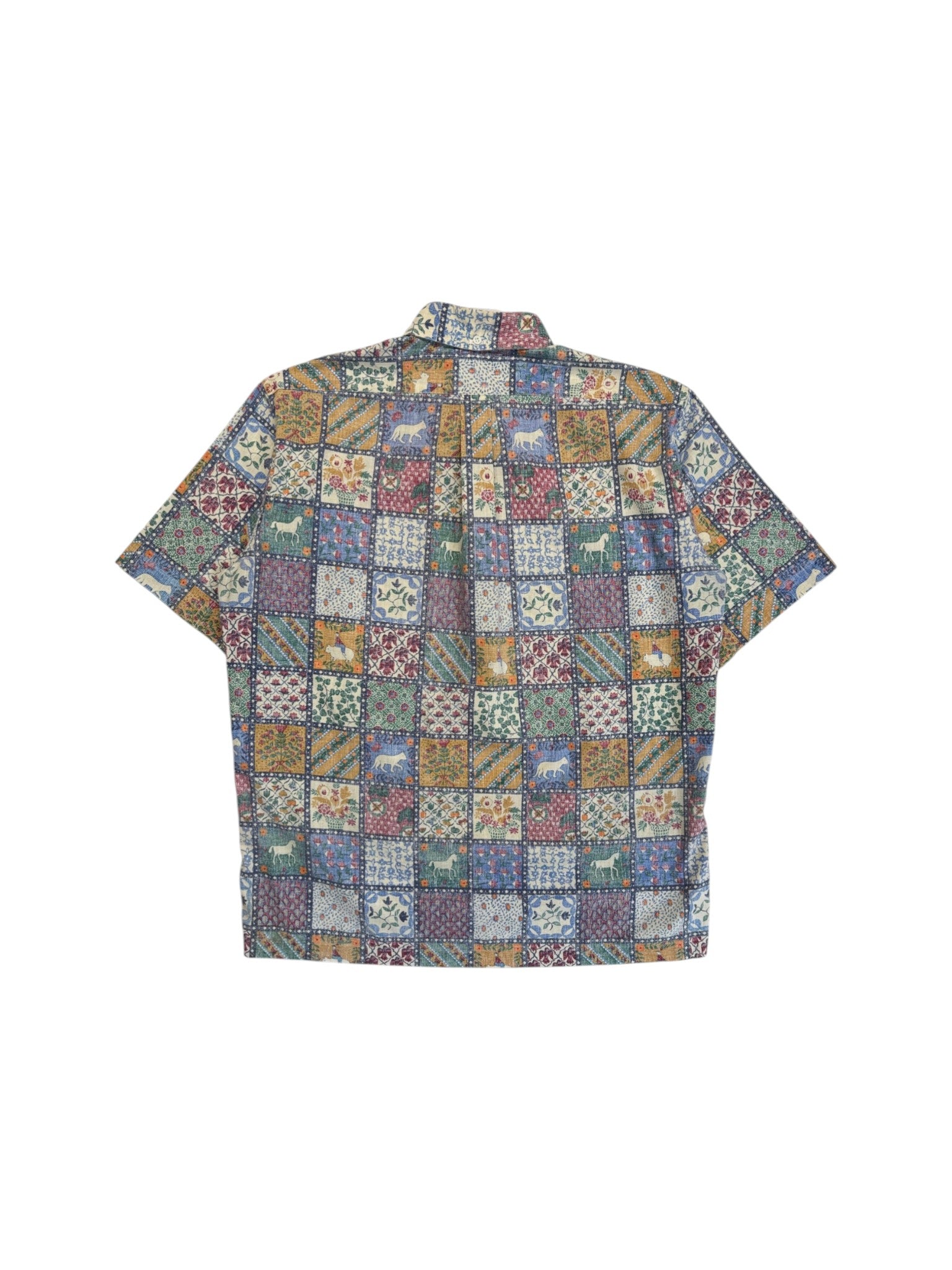 80s Reyn Spooner Hemd Patchwork Print Bunt L