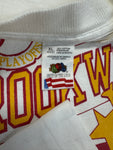 Vintage Fruit Of The Loom Shirt 90s Brookwood Broncos "You make the difference" Single Stitch Weiß XL