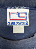 Vintage Crable Sportswear Shirt 90s Cleveland Indians MLB Faded Made In USA Single Stitch Dunkelblau XL
