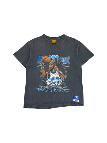Vintage Nutmeg Shirt 90s Orlando Magic Shaquille O'Neal Single Stitch Made In USA Schwarz M