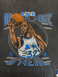 Vintage Nutmeg Shirt 90s Orlando Magic Shaquille O'Neal Single Stitch Made In USA Schwarz M