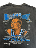 Vintage Nutmeg Shirt 90s Orlando Magic Shaquille O'Neal Single Stitch Made In USA Schwarz M