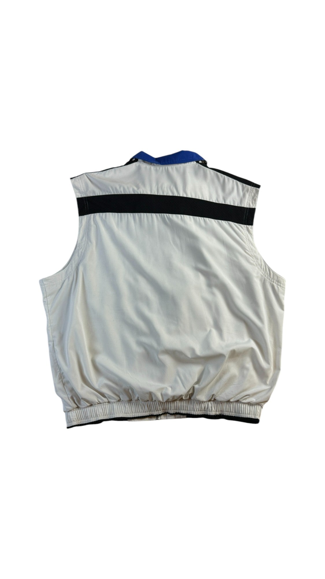 Vintage Adidas Weste 90s Weiß Blau (54) L-XL - RareRags