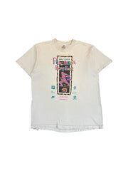 Vintage Fruit Of The Loom Shirt 1995 Peachtree Road Race Atlanta Single Stitch Made In USA Weiß XL