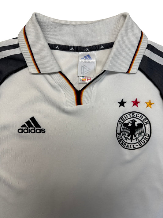2000 Adidas Kids Trikot DFB Weiß Grau D176