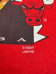 Vintage Competitor Shirt 90s Chicago Bulls NBA Made In USA Rot XL