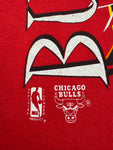 Vintage Competitor Shirt 90s Chicago Bulls NBA Made In USA Rot XL