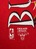 Vintage Competitor Shirt 90s Chicago Bulls NBA Made In USA Rot XL