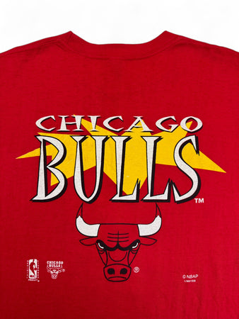 Vintage Competitor Shirt 90s Chicago Bulls NBA Made In USA Rot XL