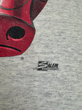 Vintage Salem Shirt 90s Chicago Bulls Made In USA Single Stitch Heather Grau XL