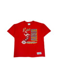Vintage Campri Shirt 90s UNLV Rebels University Of Nevada Single Stitch Made In USA Rot XL