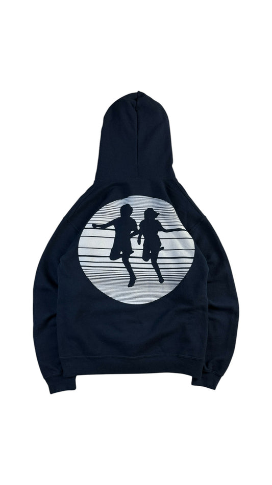 Gildan Zip Hoodie 00s Rival Schools Punk Merch Dunkelblau S