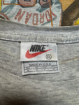 Vintage Nike Shirt 90s Air Jordan NBA Chicago Bulls Made In USA Grau XL