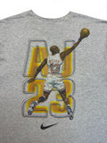 Vintage Nike Shirt 90s Air Jordan NBA Chicago Bulls Made In USA Grau XL