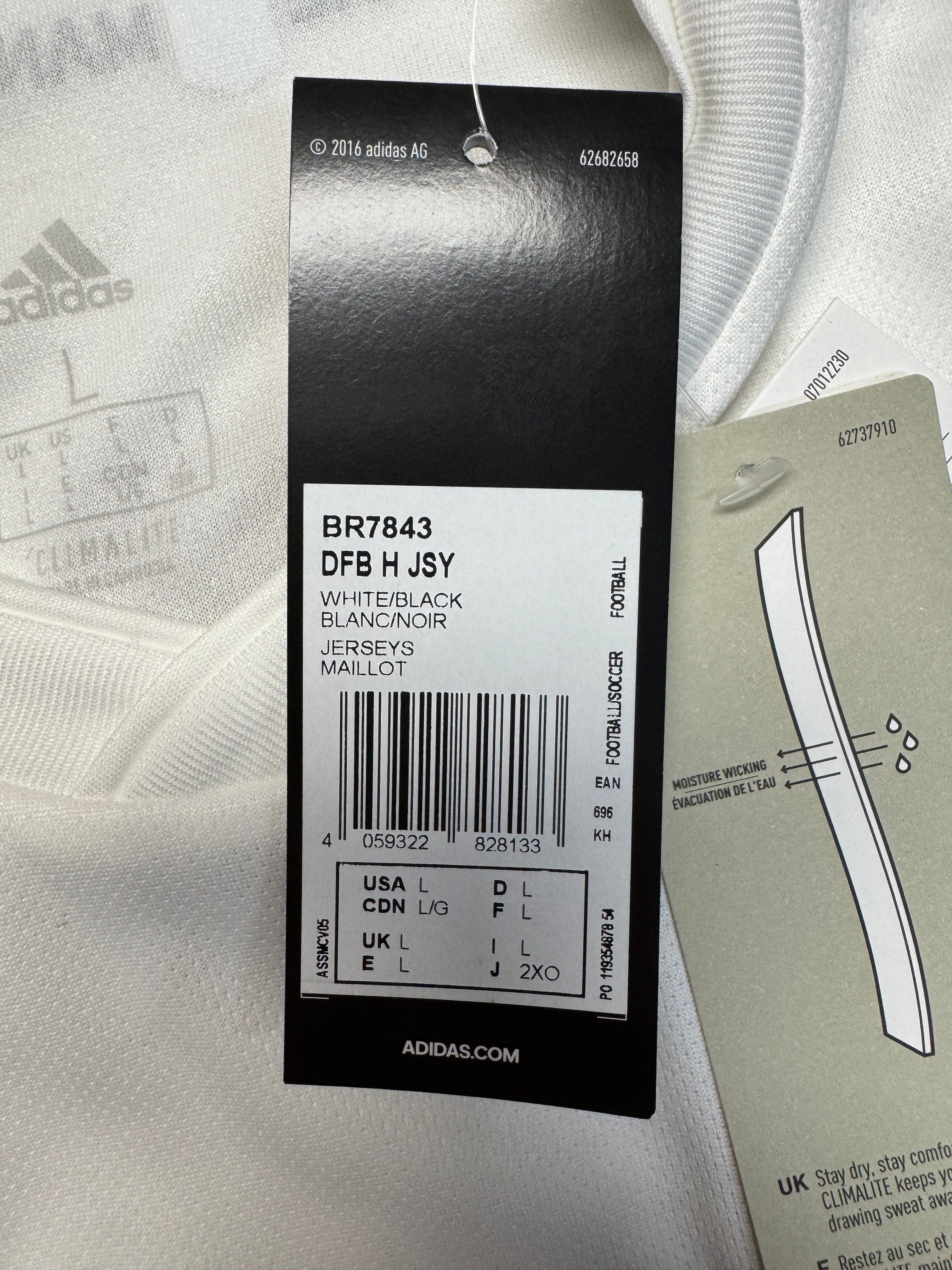 2017 Adidas Trikot DFB x Mercedes Benz Deadstock Weiß
