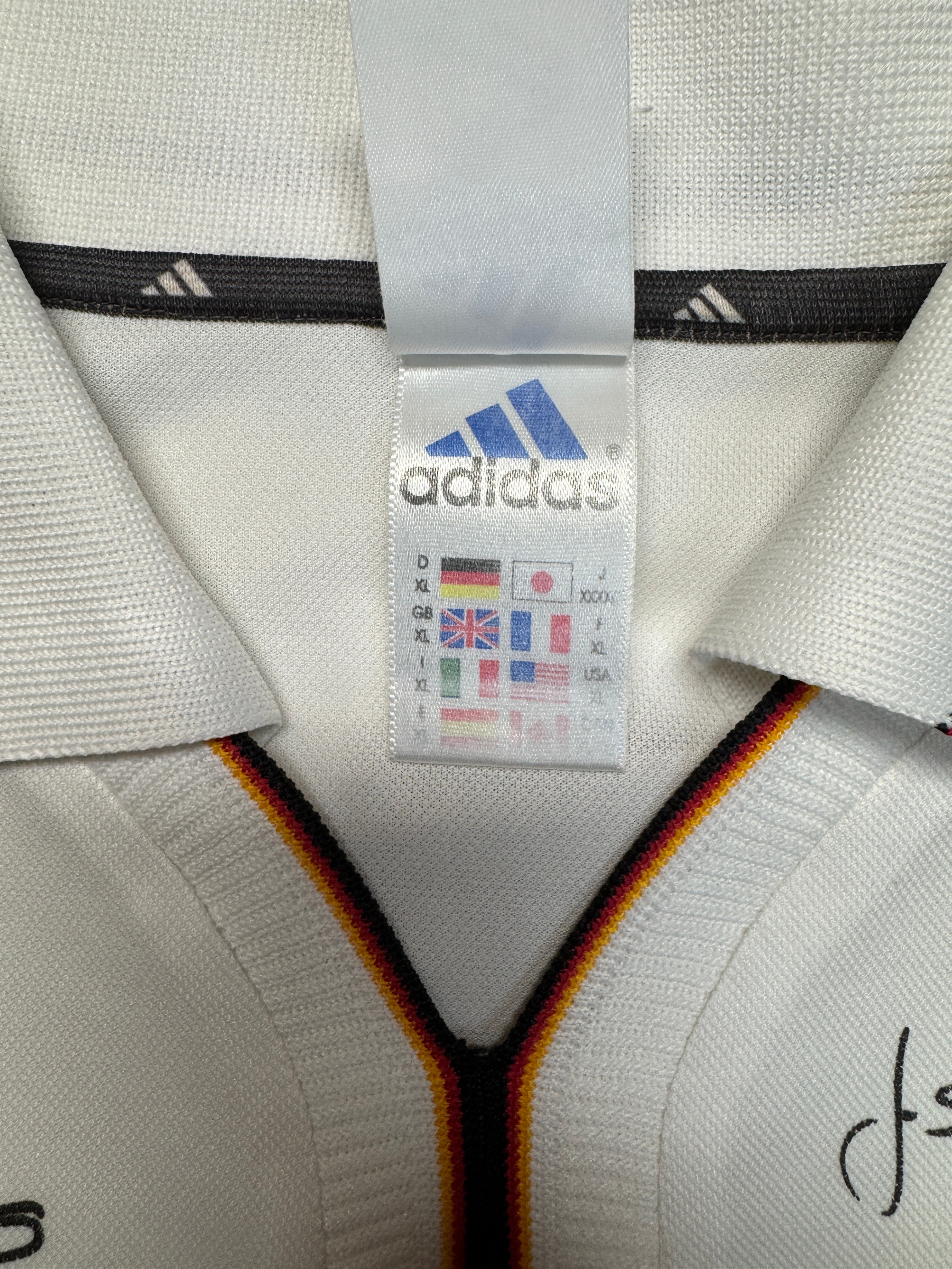 2000 Adidas Trikot DFB x Bitburger Weiß Grau