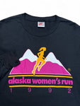 Vintage Nike Longsleeve 1992 Alaska Womens's Run Made In USA Single Stitch Schwarz L