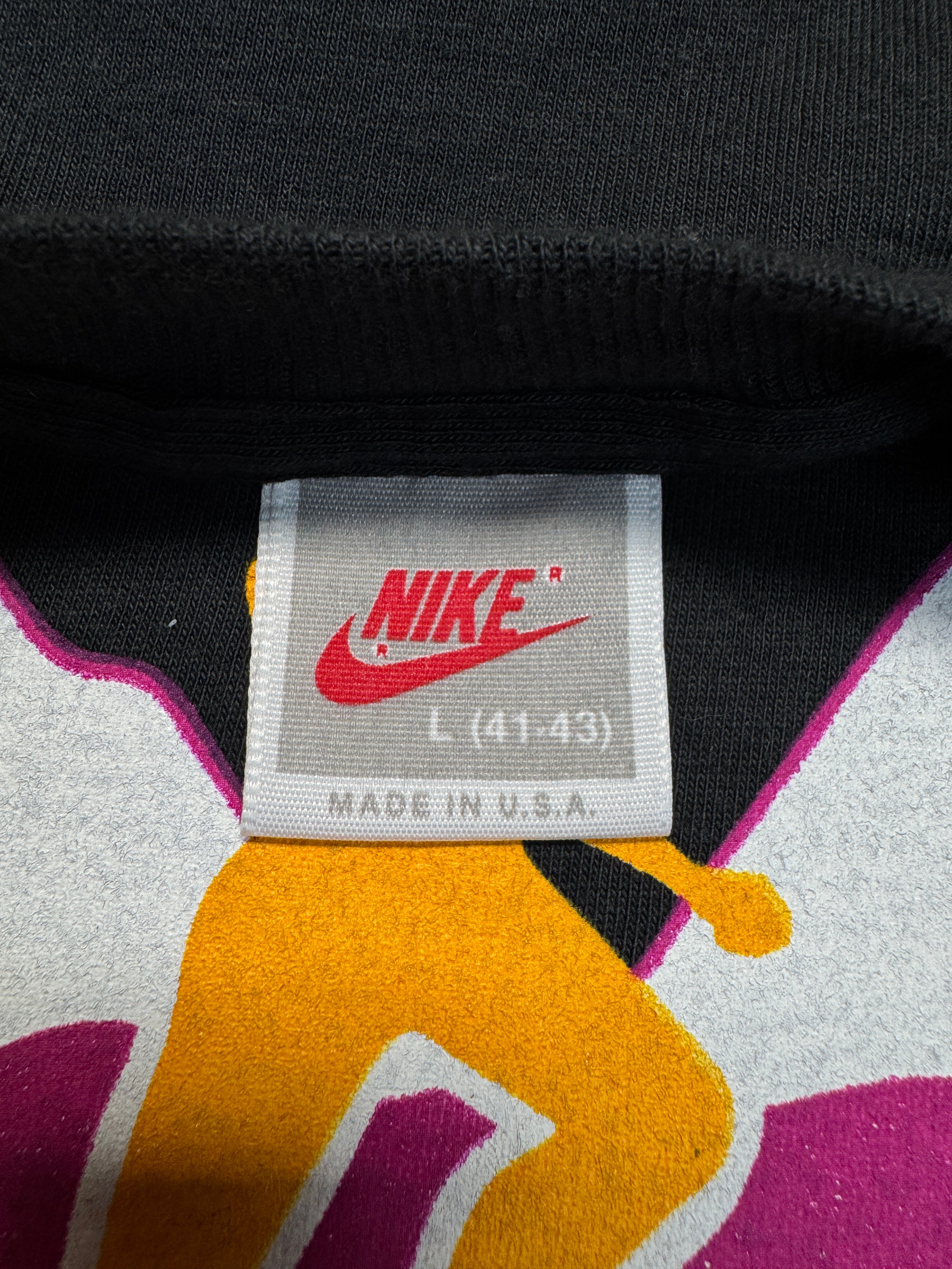Vintage Nike Longsleeve 1992 Alaska Womens's Run Made In USA Single Stitch Schwarz L