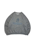 Vintage Jerzees By Russell Raglan Sweater 80s 50/50 Georgetown University Made In USA Grau L-XL