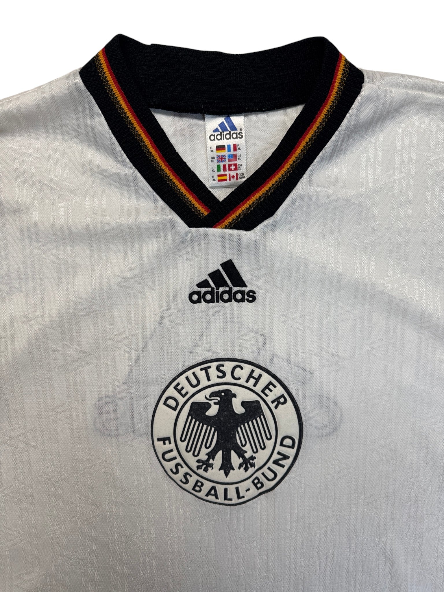 1998 Adidas Trikot DFB Made In England Weiß