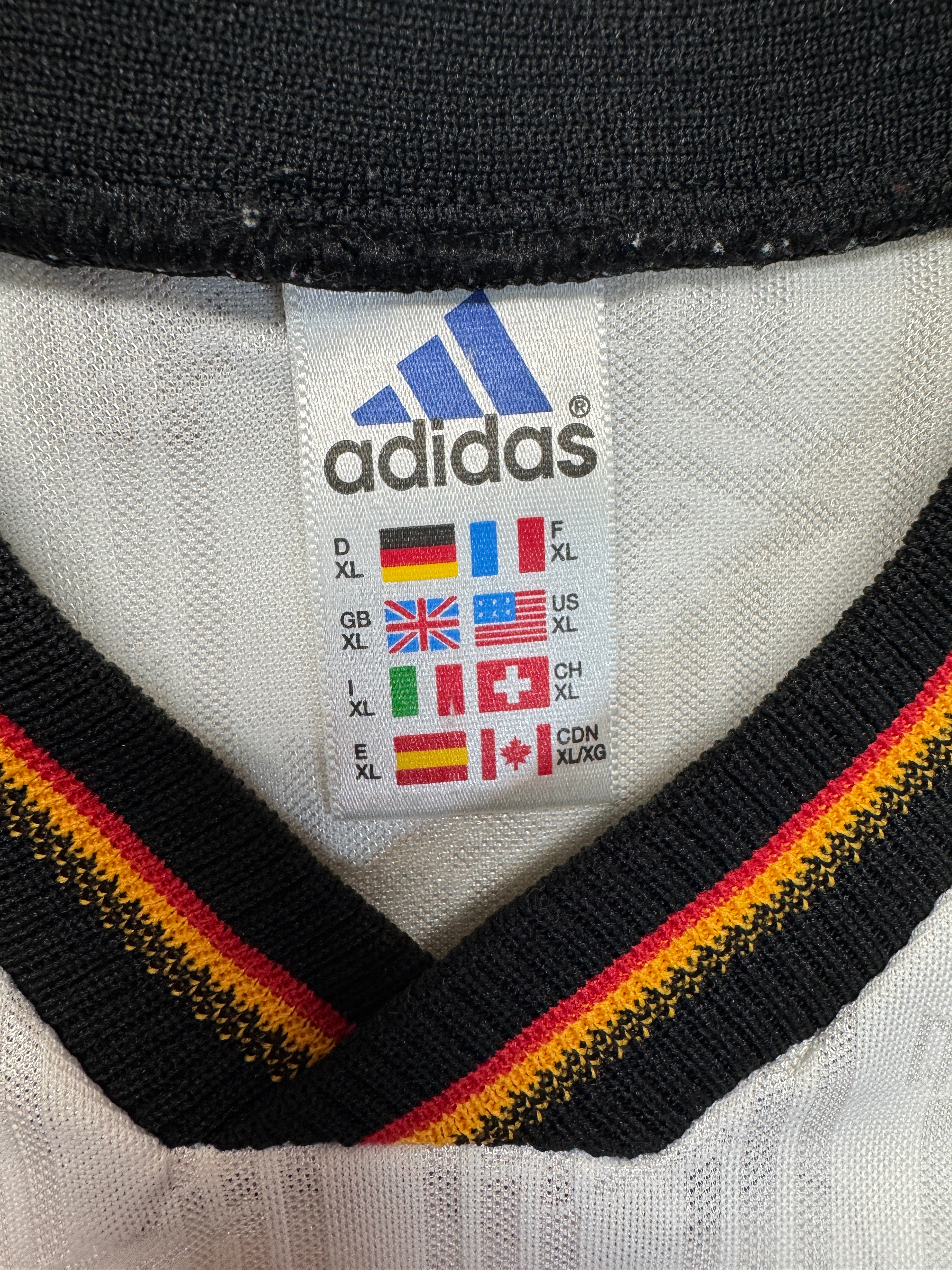 1998 Adidas Trikot DFB Made In England Weiß