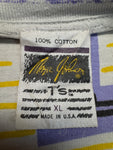 Rare! Vintage Magic Johnson Shirt 90s LA Lakers NBA AOP Made In USA Single Stitch Bunt XL