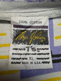 Rare! Vintage Magic Johnson Shirt 90s LA Lakers NBA AOP Made In USA Single Stitch Bunt XL