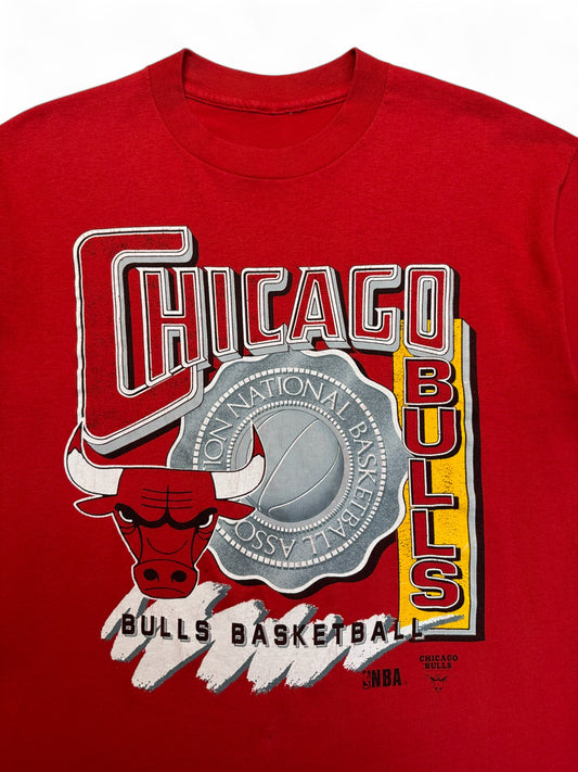 Vintage NBA Shirt 90s Chicago Bulls Single Stitch Rot M-L