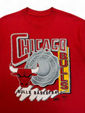 Vintage NBA Shirt 90s Chicago Bulls Single Stitch Rot M-L