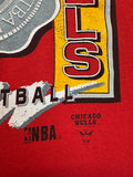 Vintage NBA Shirt 90s Chicago Bulls Single Stitch Rot M-L