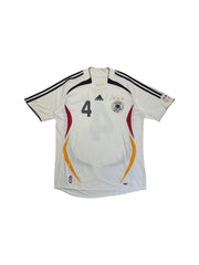 2006 Adidas Trikot DFB WM #4 Huth Weiß