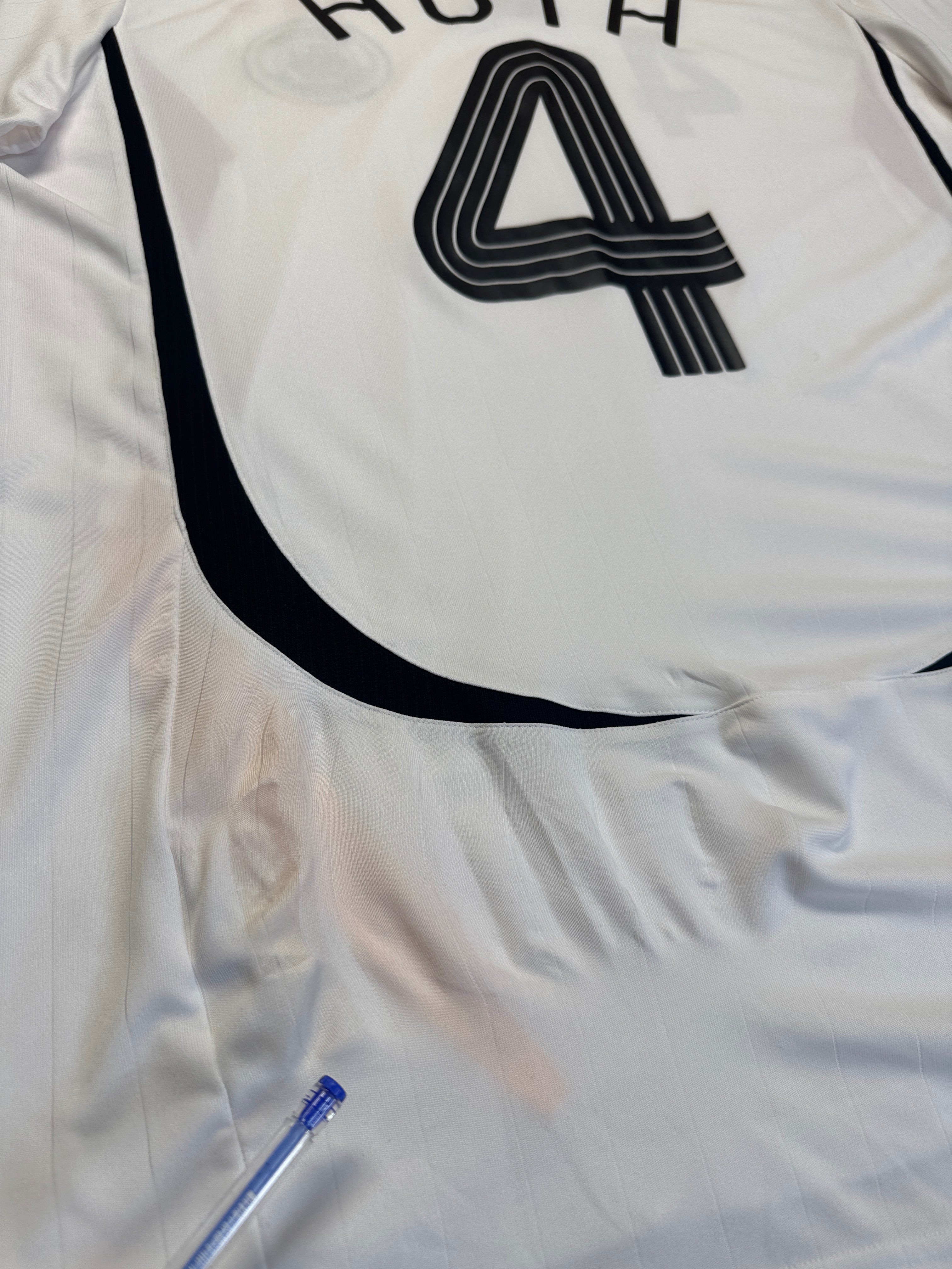 2006 Adidas Trikot DFB WM #4 Huth Weiß