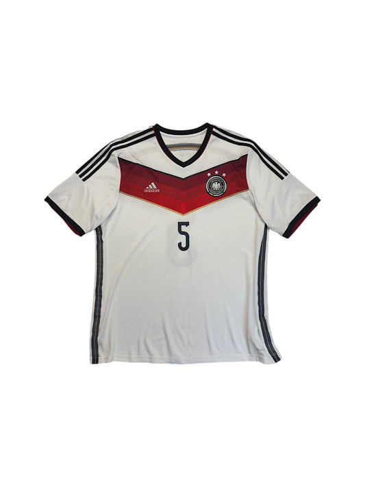 2014 Adidas Trikot DFB #5 Hummels Weiß