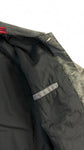 Vintage Fishbone Jacke Late 90s Y2K Coated Denim Metallic Glänzend Silber M