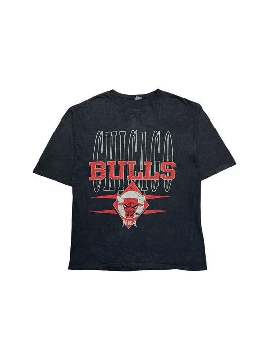 Vintage NBA Shirt 90s Chicago Bulls Single Stitch Schwarz XL-XXL
