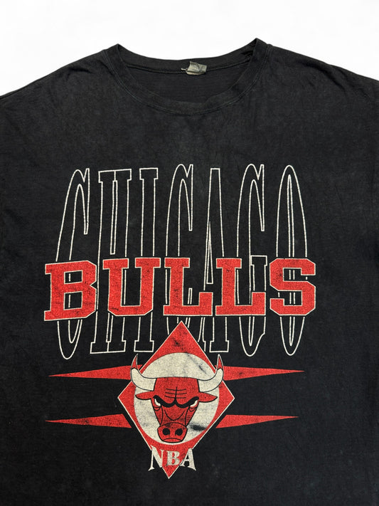 Vintage NBA Shirt 90s Chicago Bulls Single Stitch Schwarz XL-XXL